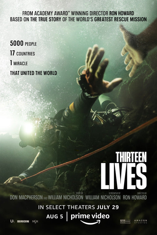1000 piece jigsaw puzzle for the movie poster: Thirteen Lives (2022)