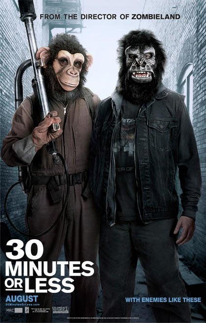 1000 piece jigsaw puzzle for the movie poster: 30 Minutes or Less (2011) ver2