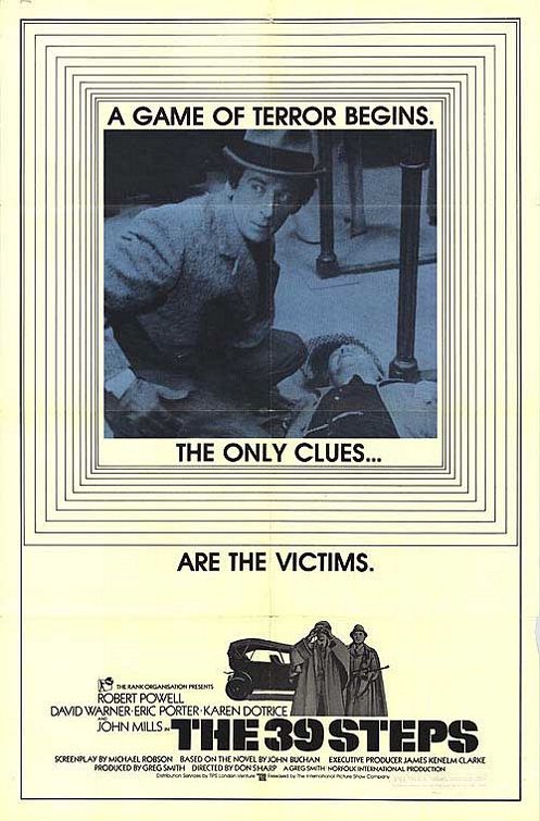 the movie poster: The 39 Steps (1980)