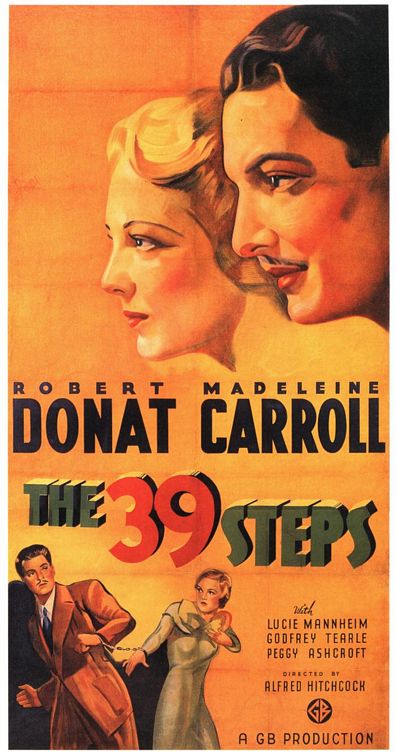 the movie poster: The 39 Steps (1935) ver2