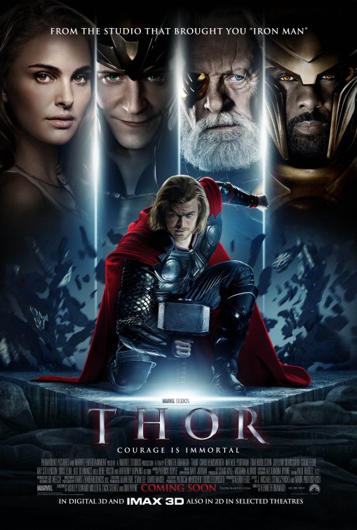 1000 piece jigsaw puzzle for the movie poster: Thor (2011) ver5