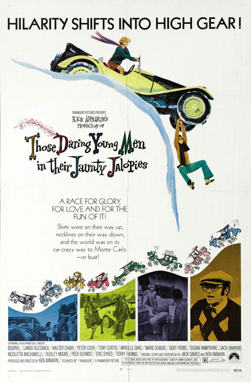 the movie poster: Those Daring Young Men in Their Jaunty Jalopies (1969)