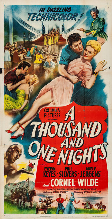 1000 piece jigsaw puzzle for the movie poster: A Thousand and One Nights (1945) ver2
