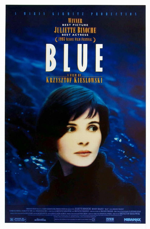the movie poster: Three Colors: Blue (1993)