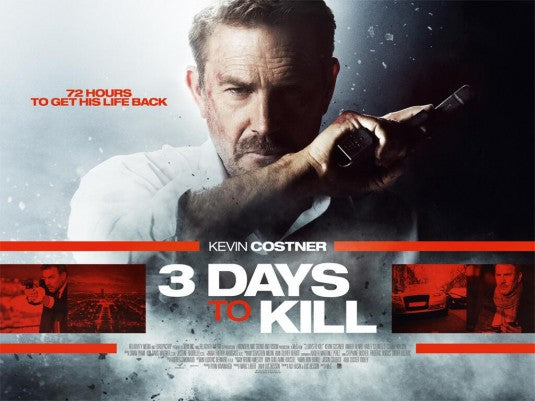 1000 piece jigsaw puzzle for the movie poster: 3 Days to Kill (2014) ver6