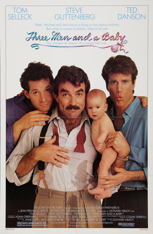 the movie poster: Three Men and a Baby (1987)