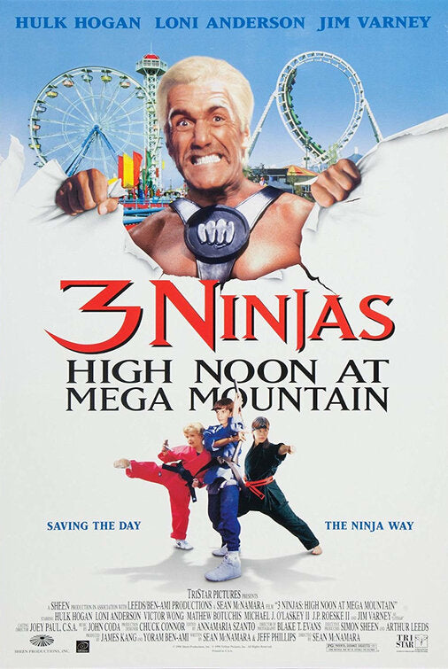 1000 piece jigsaw puzzle for the movie poster: 3 Ninjas: High Noon at Mega Mountain (1998)