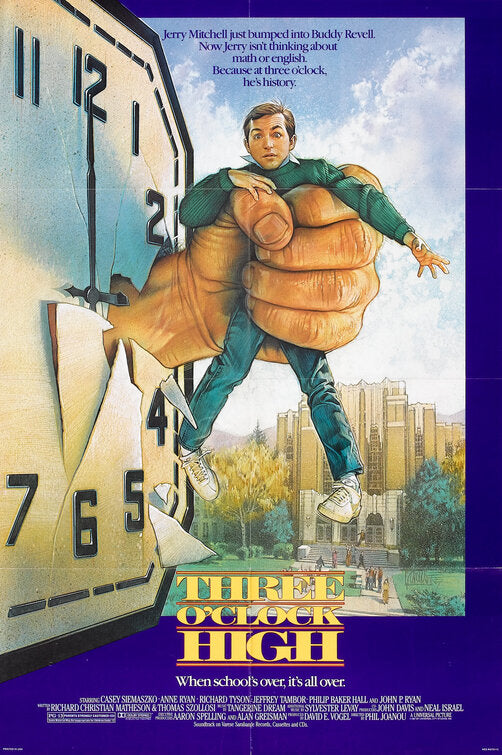 the movie poster: Three O' Clock High (1987)