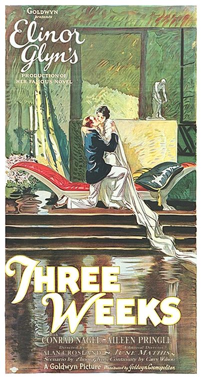 the movie poster: Three Weeks (1924) ver2