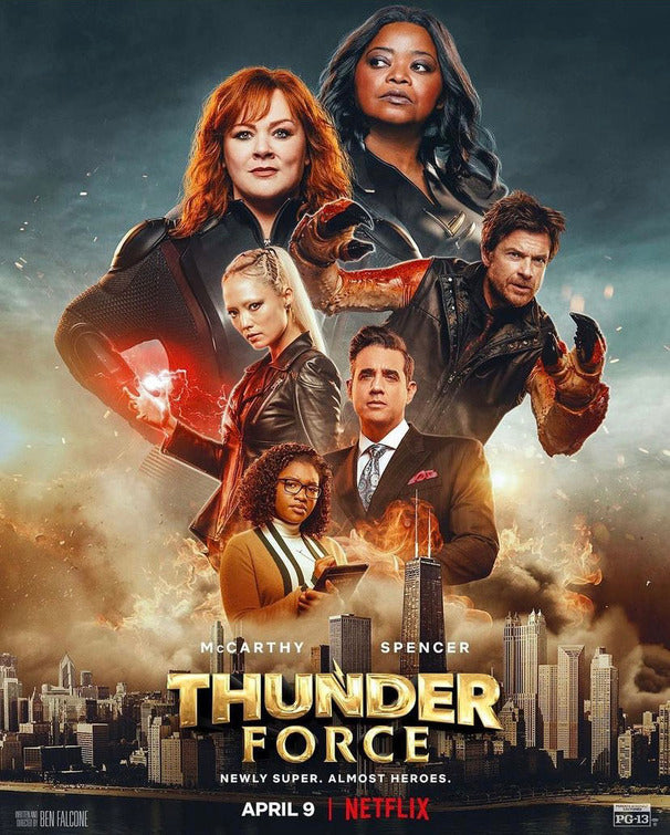 1000 piece jigsaw puzzle for the movie poster: Thunder Force (2021) ver2