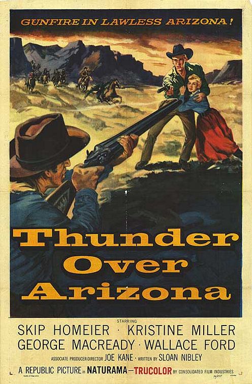 the movie poster: Thunder Over Arizona (1956)