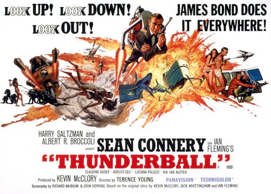 1000 piece jigsaw puzzle for the movie poster: Thunderball (1965) ver4