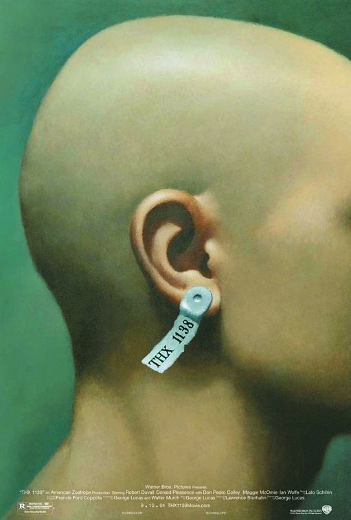 the movie poster: THX-1138 (1971) ver2