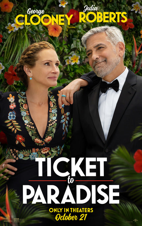 1000 piece jigsaw puzzle for the movie poster: Ticket to Paradise (2022)