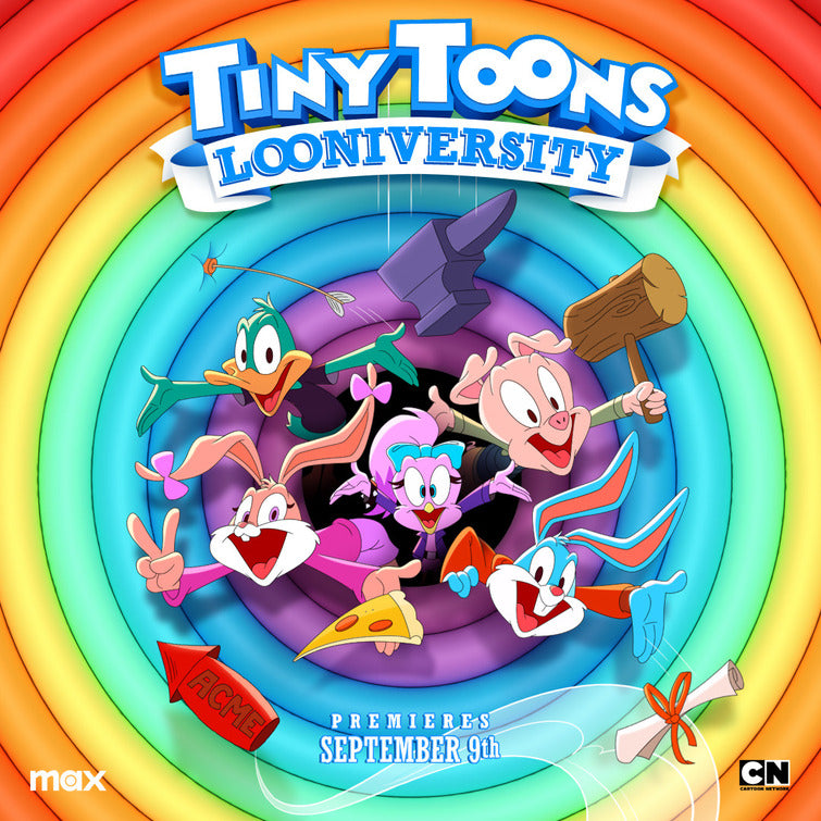 1000 piece jigsaw puzzle for tv poster: Tiny Toons Looniversity