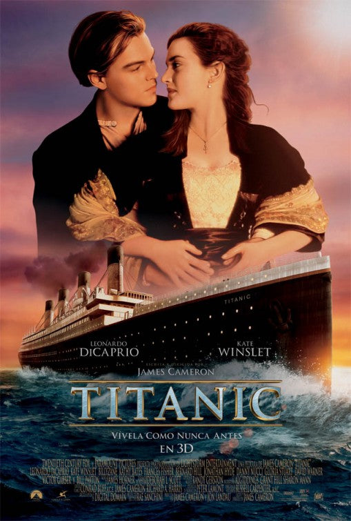 1000 piece jigsaw puzzle for the movie poster: Titanic (1997) ver7