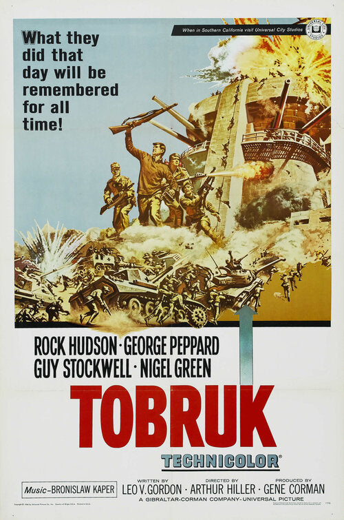 1000 piece jigsaw puzzle for the movie poster: Tobruk (1967)