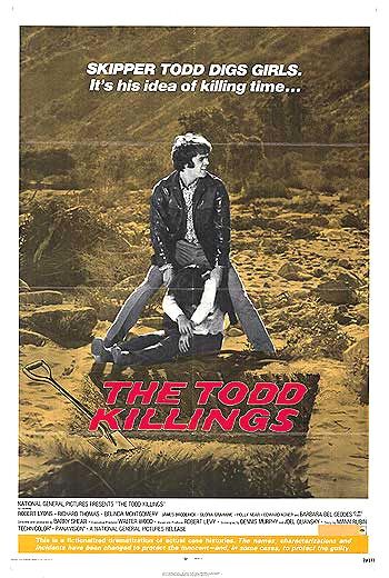 the movie poster: The Todd Killings (1971)