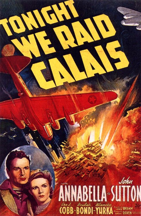 the movie poster: Tonight We Raid Calais (1943)
