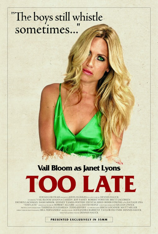 1000 piece jigsaw puzzle for the movie poster: Too Late (2016) ver6