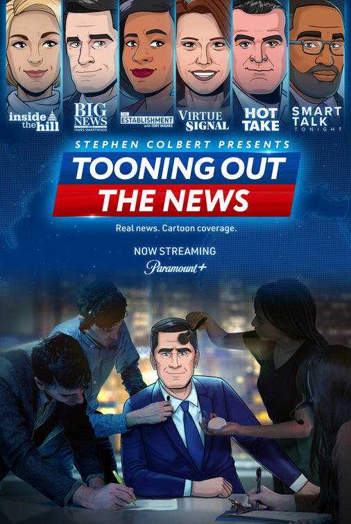 1000 piece jigsaw puzzle for tv poster: Tooning Out the News