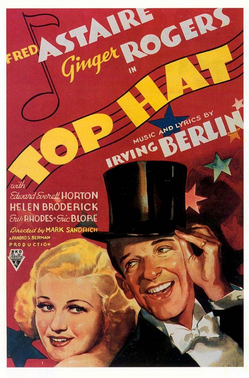 the movie poster: Top Hat (1935) ver2