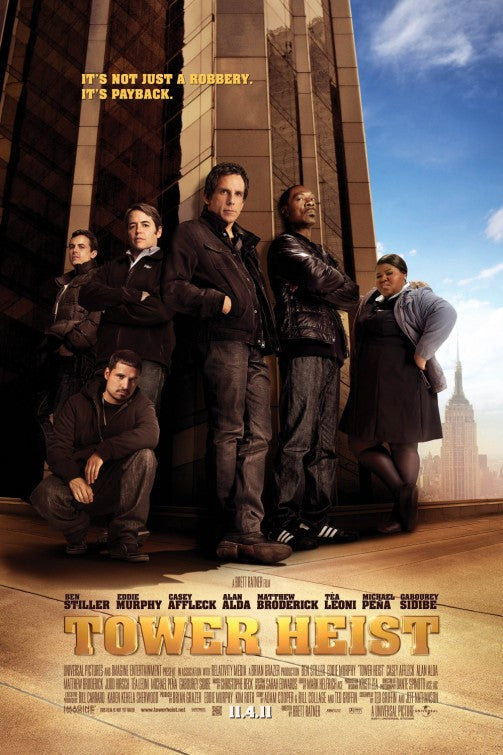 1000 piece jigsaw puzzle for the movie poster: Tower Heist (2011)