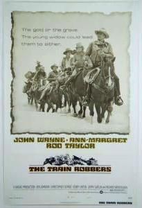 the movie poster: The Train Robbers (1973)