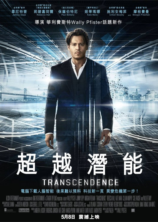1000 piece jigsaw puzzle for the movie poster: Transcendence (2014) ver9