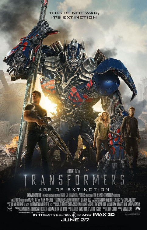 1000 piece jigsaw puzzle for the movie poster: Transformers: Age of Extinction (2014) ver13