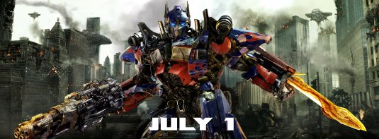 1000 piece jigsaw puzzle for the movie poster: Transformers: Dark of the Moon (2011) ver2