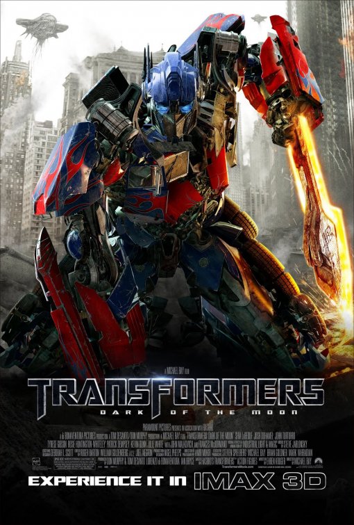 1000 piece jigsaw puzzle for the movie poster: Transformers: Dark of the Moon (2011) ver6