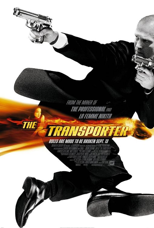 the movie poster: The Transporter (2002)
