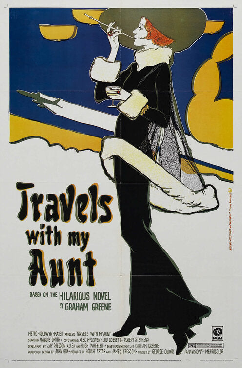 the movie poster: Travels with My Aunt (1972)
