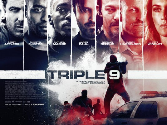 1000 piece jigsaw puzzle for the movie poster: Triple 9 (2016) ver2