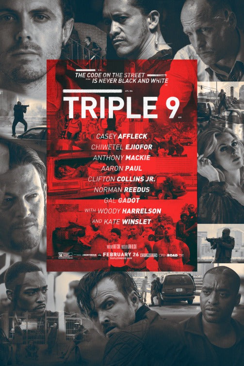 1000 piece jigsaw puzzle for the movie poster: Triple 9 (2016) ver30