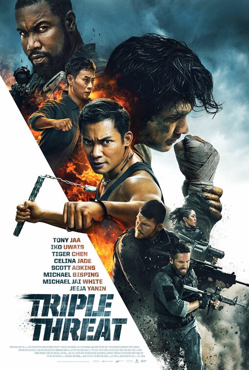 1000 piece jigsaw puzzle for the movie poster: Triple Threat (2019)