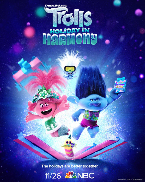 1000 piece jigsaw puzzle for tv poster: Trolls Holiday in Harmony