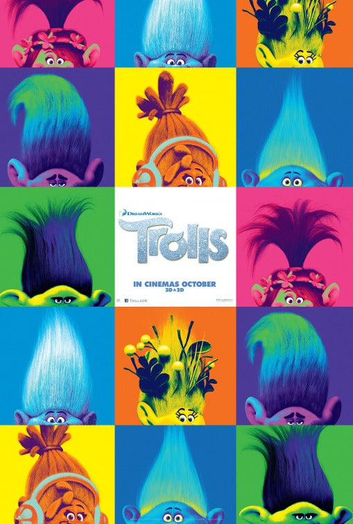 1000 piece jigsaw puzzle for the movie poster: Trolls (2016) ver9