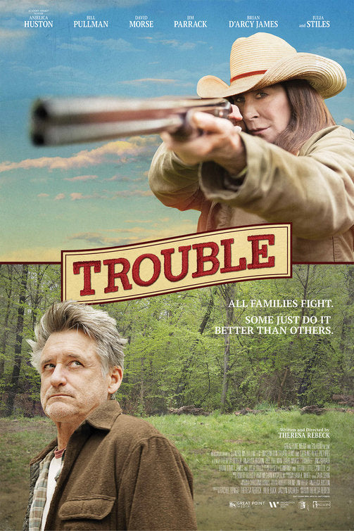 1000 piece jigsaw puzzle for the movie poster: Trouble (2018)