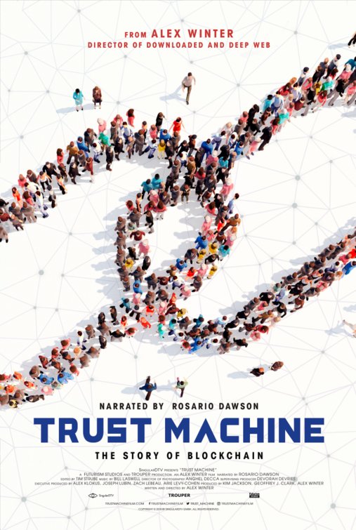 1000 piece jigsaw puzzle for the movie poster: Trust Machine: The Story of Blockchain (2018)