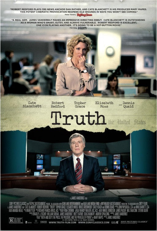 1000 piece jigsaw puzzle for the movie poster: Truth (2015)