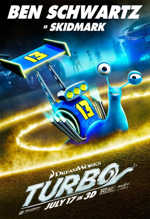 1000 piece jigsaw puzzle for the movie poster: Turbo (2013) ver8