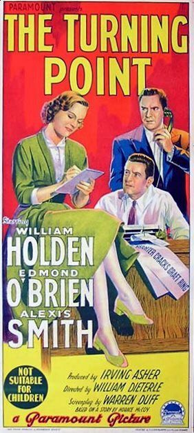 the movie poster: The Turning Point (1952) ver2