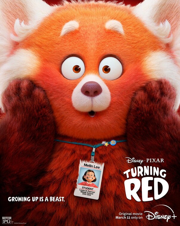 1000 piece jigsaw puzzle for the movie poster: Turning Red (2022) ver12