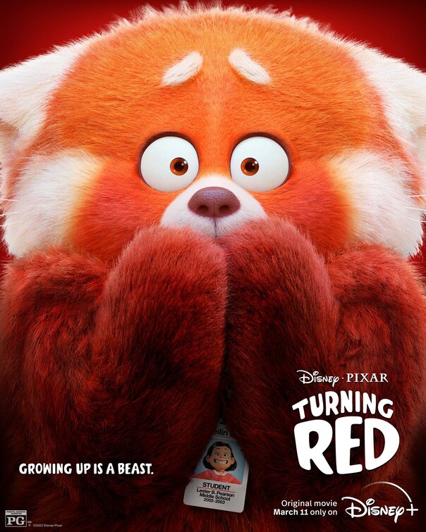 1000 piece jigsaw puzzle for the movie poster: Turning Red (2022) ver8