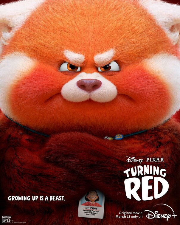 1000 piece jigsaw puzzle for the movie poster: Turning Red (2022) ver9