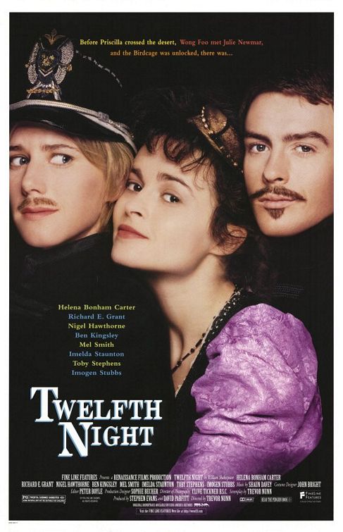 the movie poster: Twelfth Night (1996)