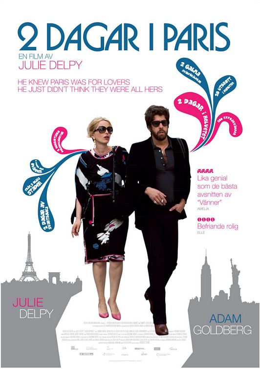 the movie poster: 2 Days in Paris (2007) ver3