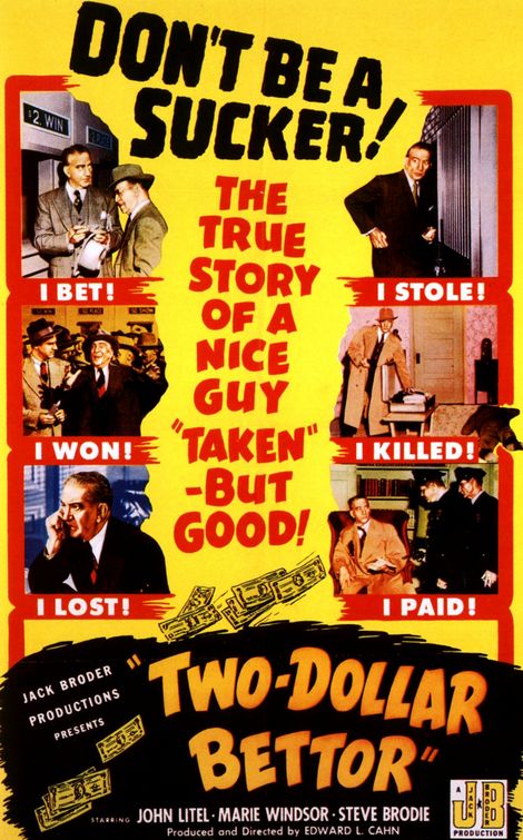 the movie poster: Two Dollar Bettor (1951)